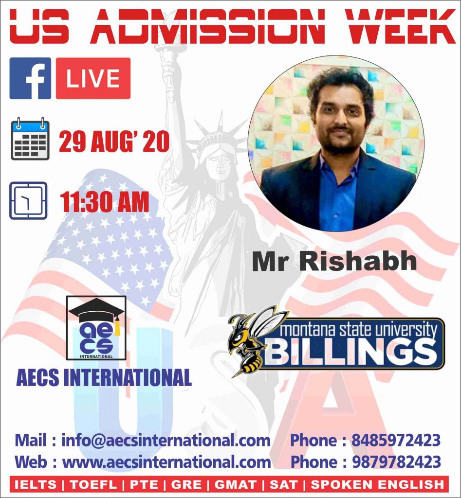 AECS INTERNATIONAL US Admission week 2020
